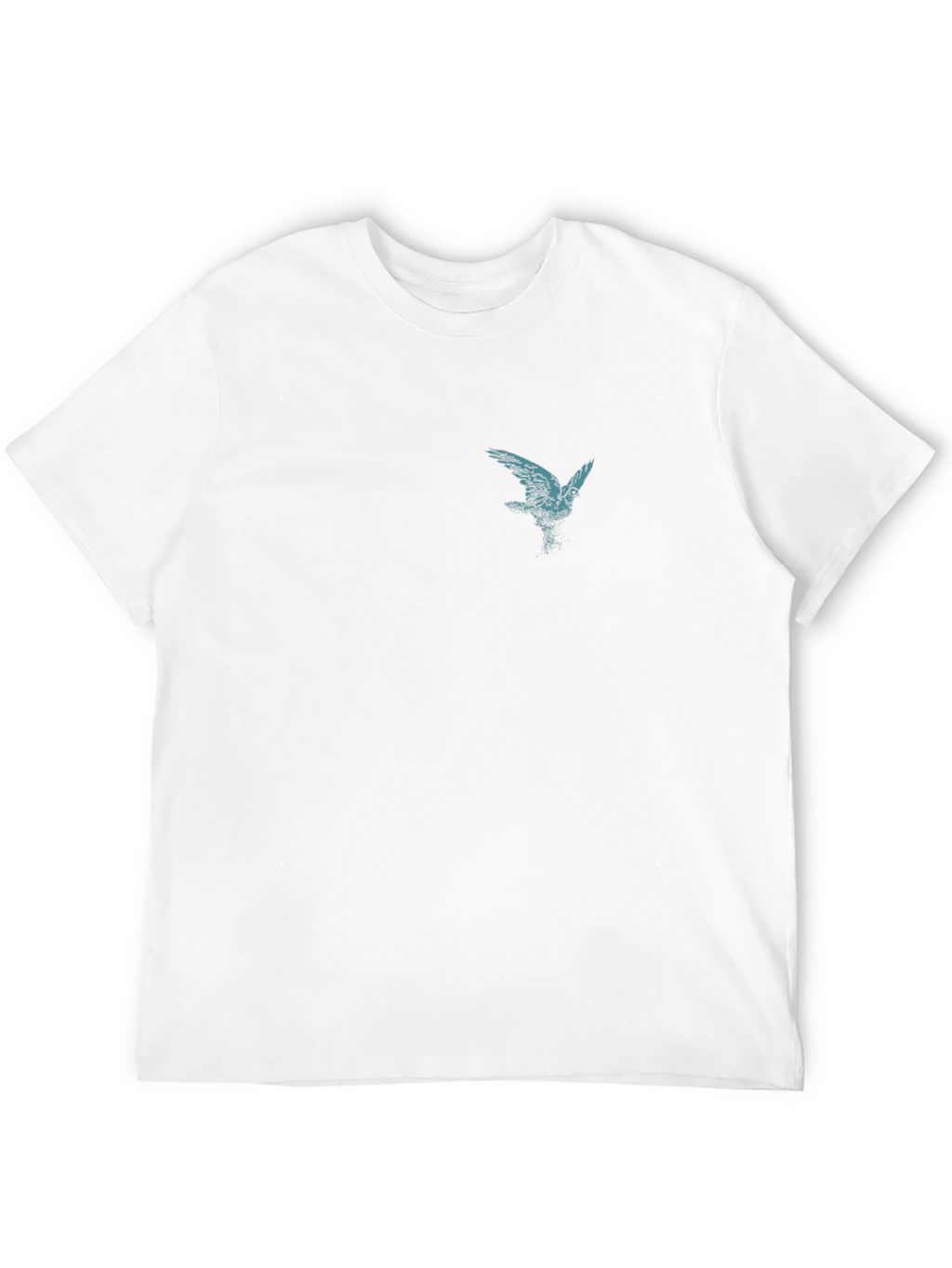 Mens Black T-Shirt with Bird Graphic