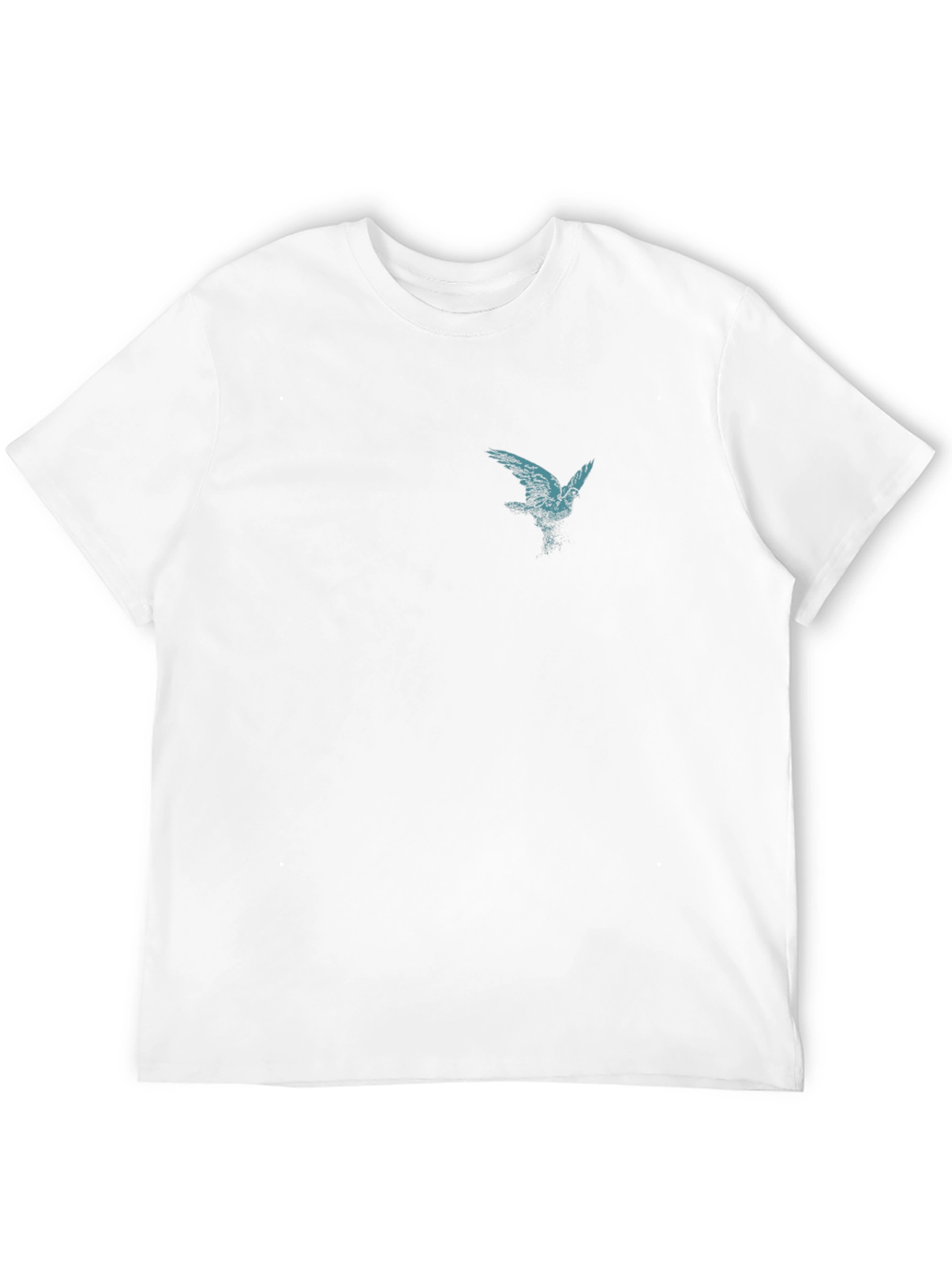 Mens Black T-Shirt with Bird Graphic