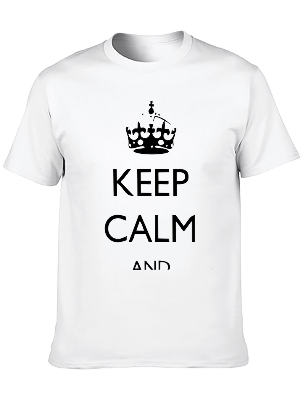 Keep Calm Graphic Tee - Classic Black T-Shirt