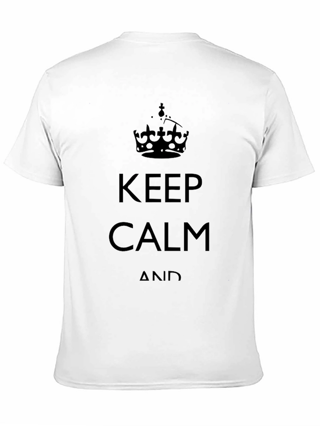Keep Calm Graphic Tee - Classic Black T-Shirt