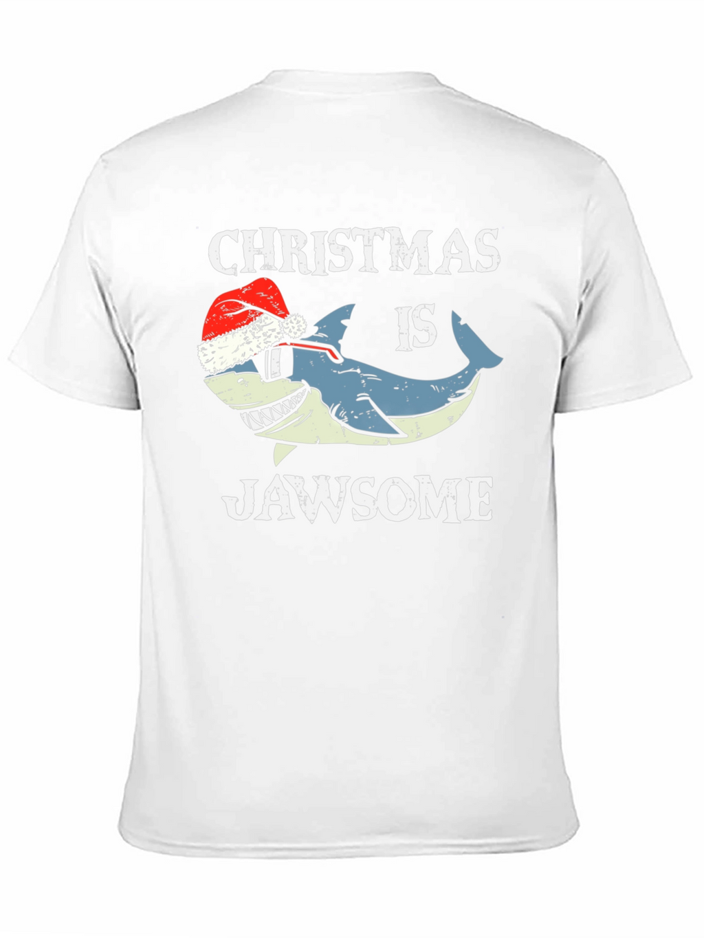 Christmas Jawsome Shark T-Shirt Holiday Tee