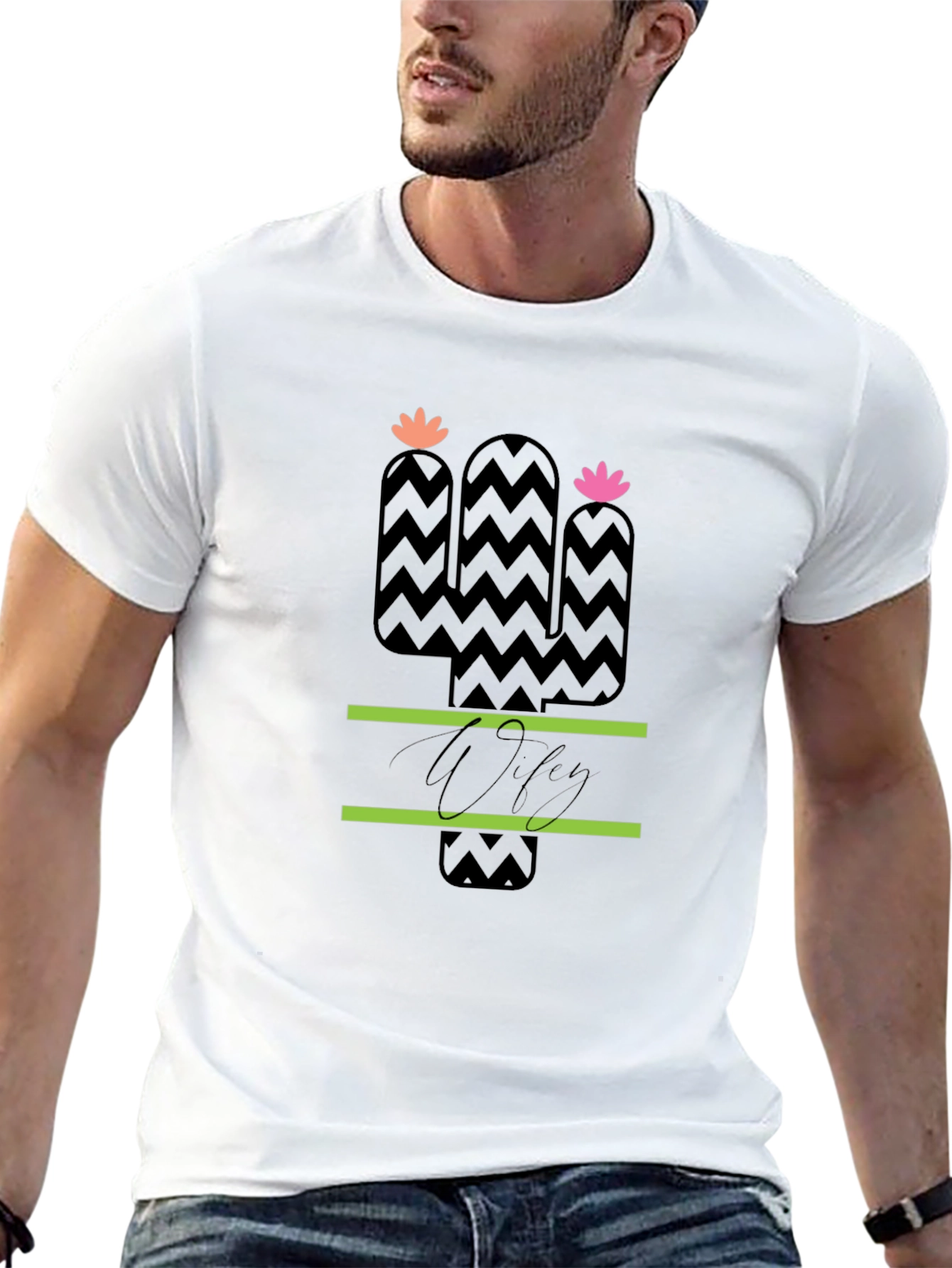 Cactus Graphic Tee - Stylish Unisex Cotton T-Shirt