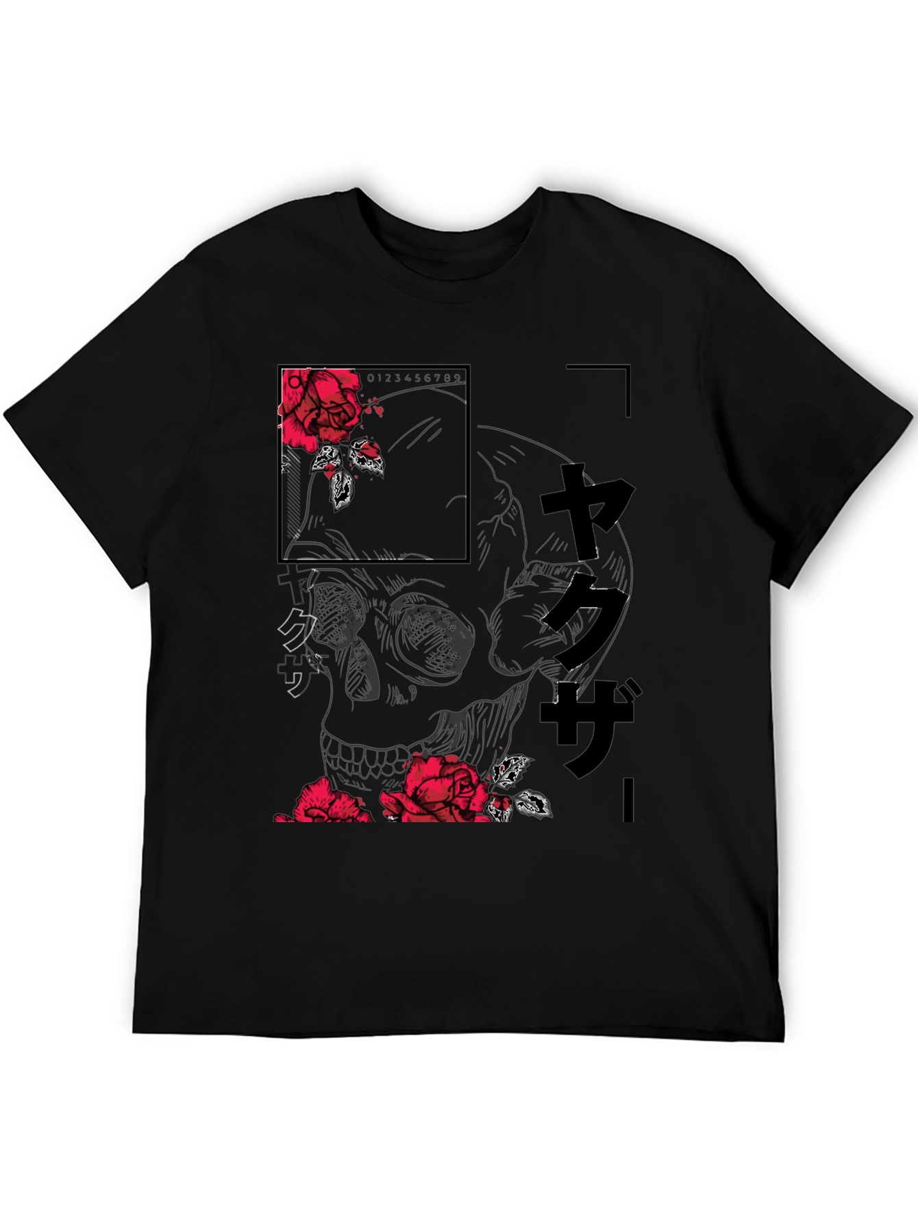 Skull and Rose Graphic Tee - Modern Streetwear Shirt