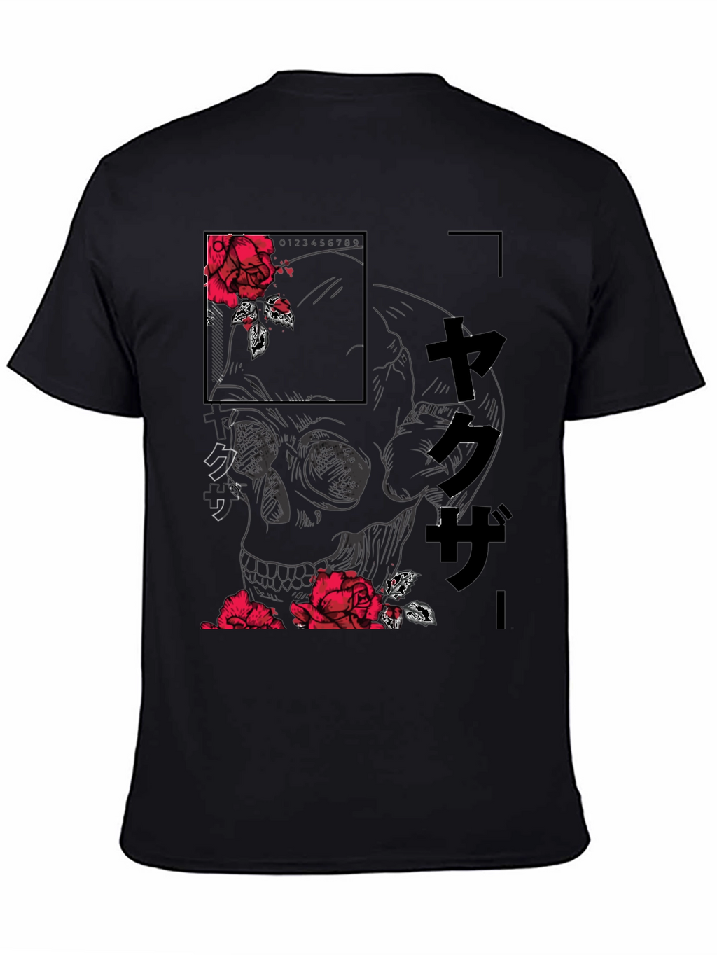 Skull and Rose Graphic Tee - Modern Streetwear Shirt