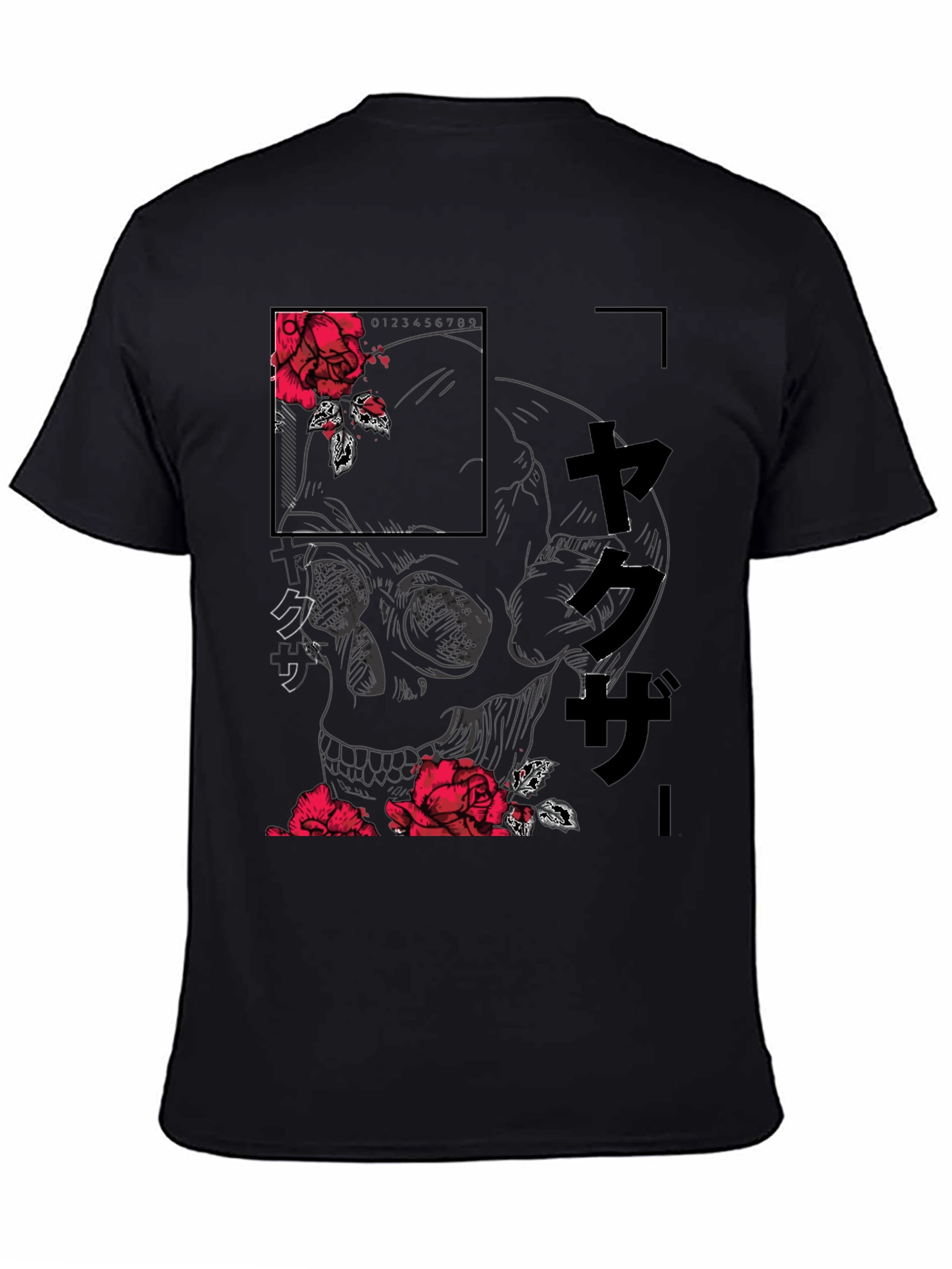 Skull and Rose Graphic Tee - Modern Streetwear Shirt