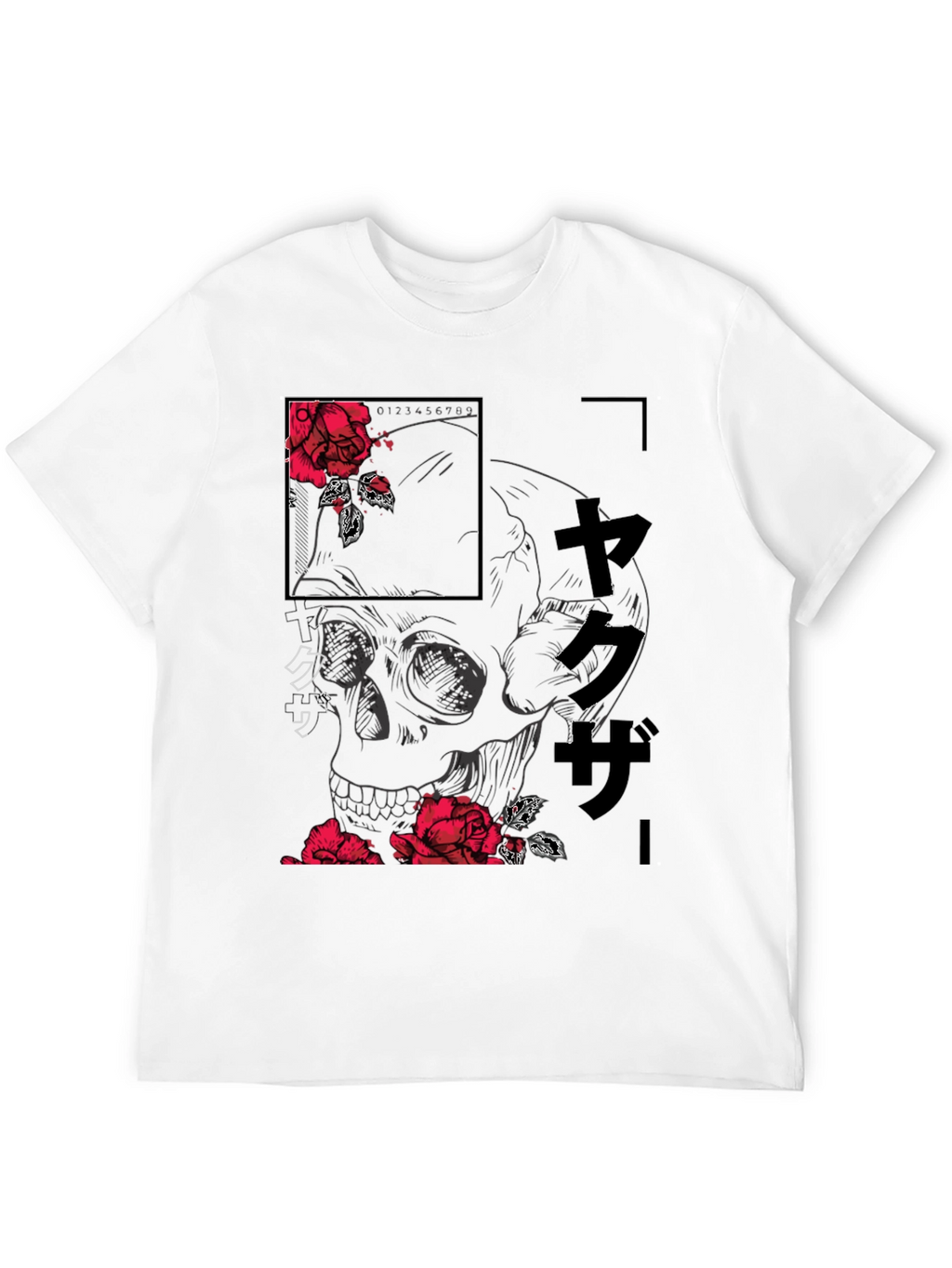 Skull and Rose Graphic Tee - Modern Streetwear Shirt