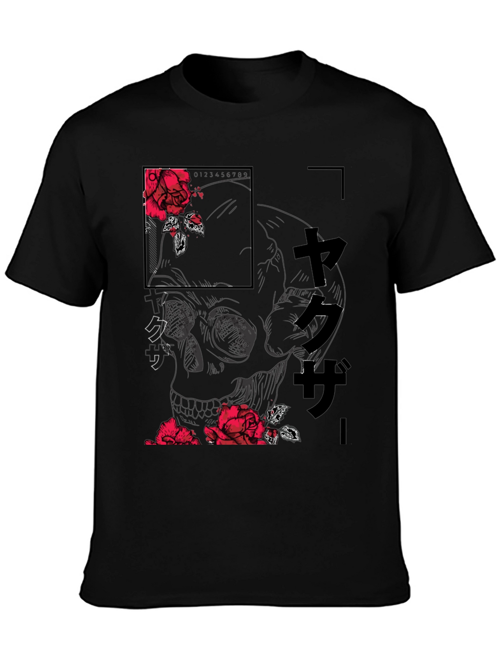Skull and Rose Graphic Tee - Modern Streetwear Shirt