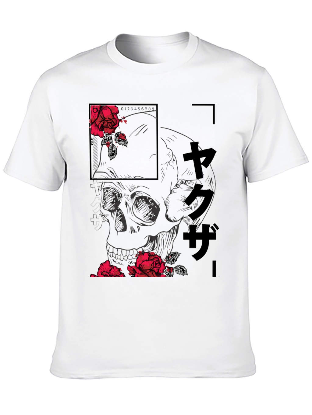 Skull and Rose Graphic Tee - Modern Streetwear Shirt