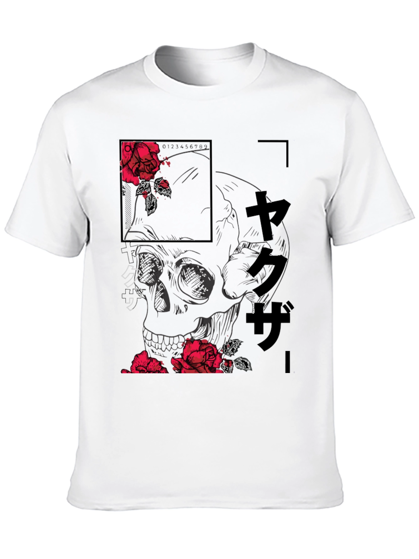 Skull and Rose Graphic Tee - Modern Streetwear Shirt