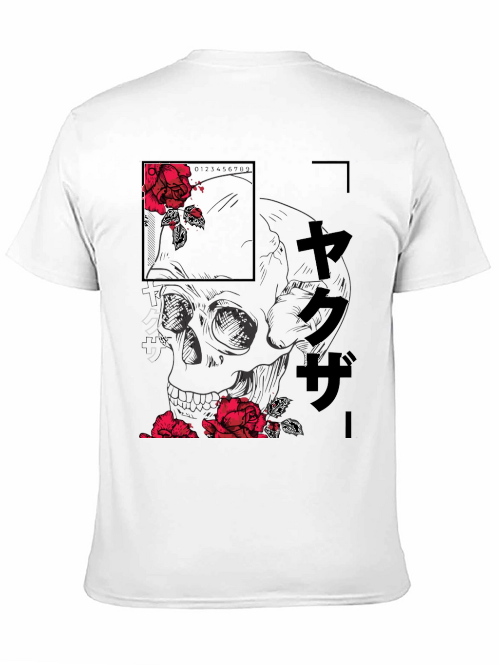 Skull and Rose Graphic Tee - Modern Streetwear Shirt