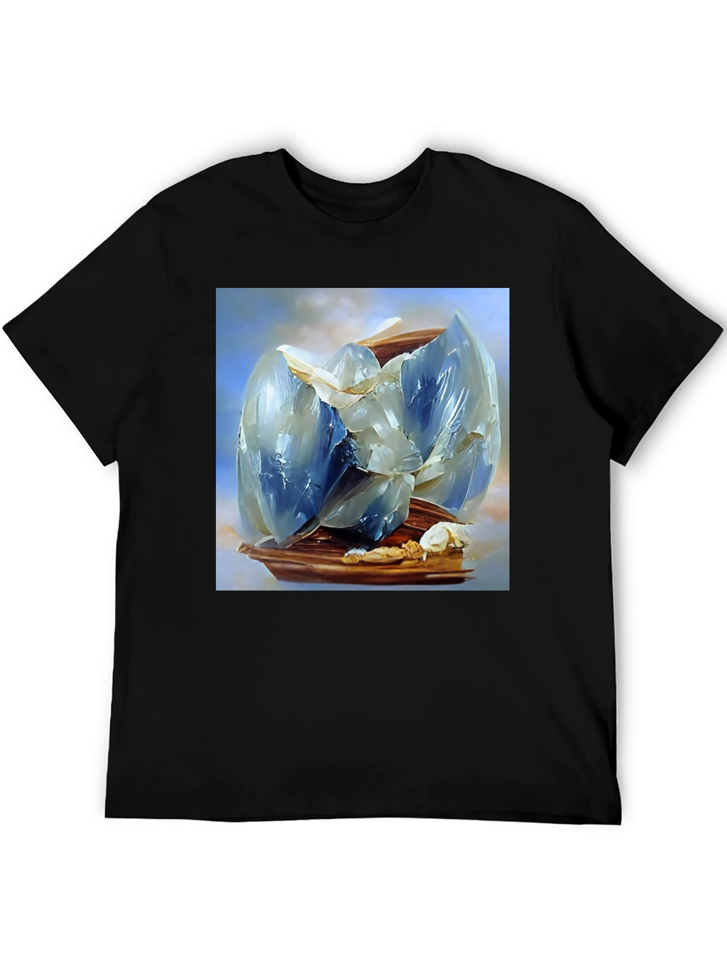 Abstract Crystal Graphic Tee - Modern Art T-Shirt