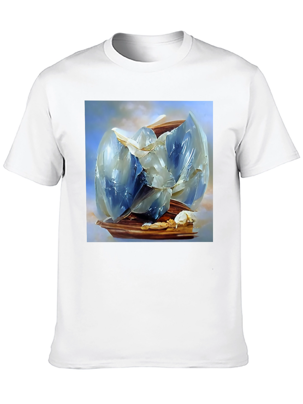 Abstract Crystal Graphic Tee - Modern Art T-Shirt