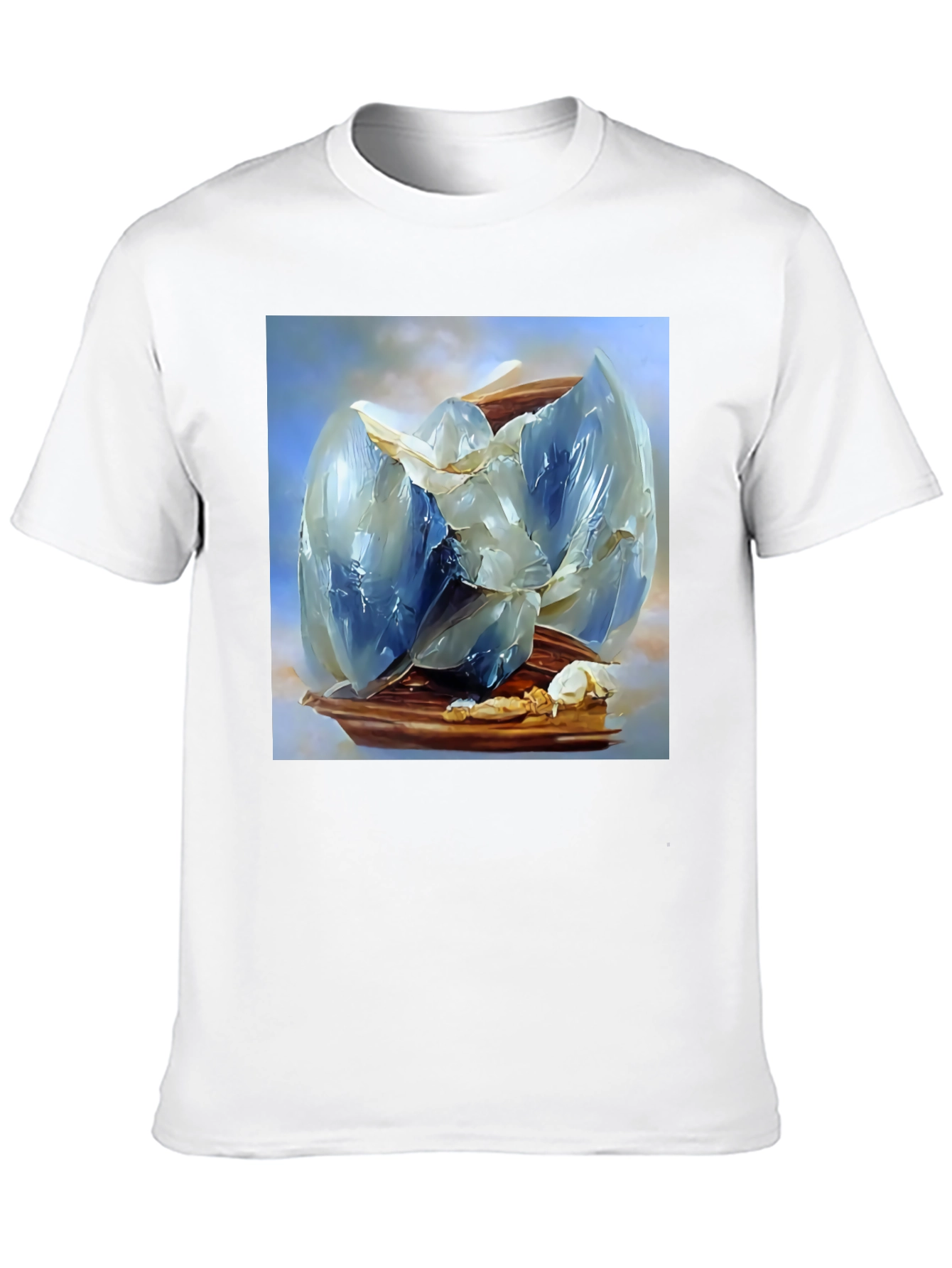 Abstract Crystal Graphic Tee - Modern Art T-Shirt