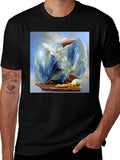 Abstract Crystal Graphic Tee - Modern Art T-Shirt