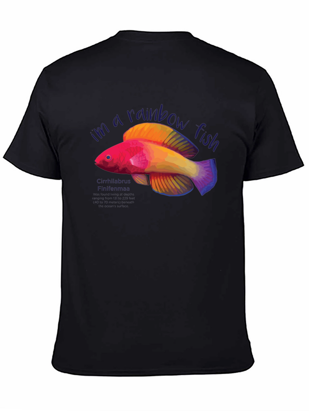 Rainbow Fish Graphic Tee - Unique Design