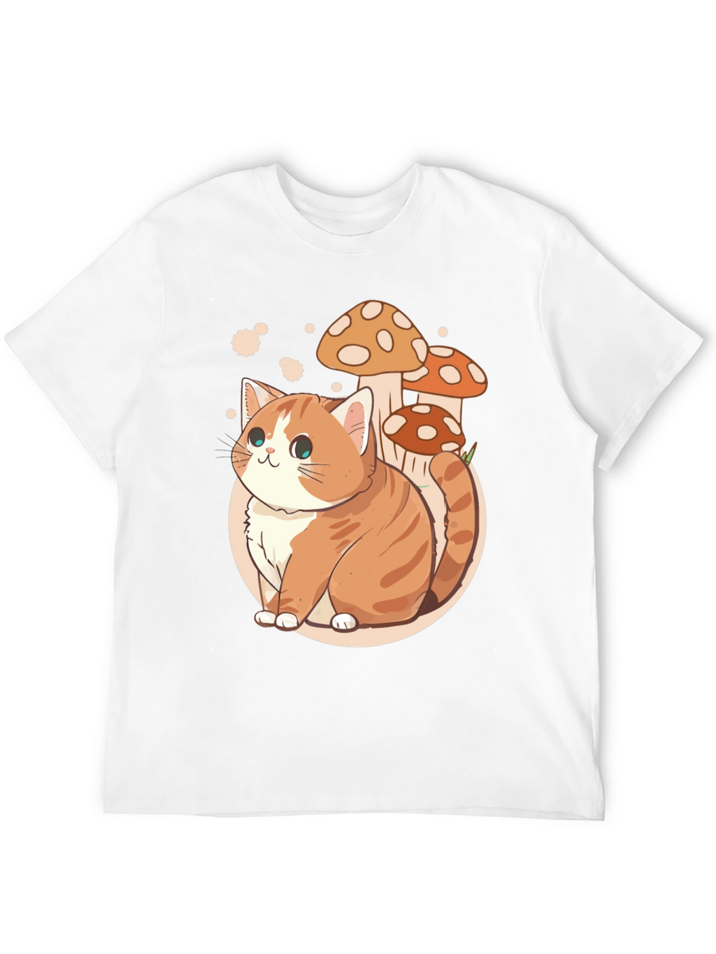 Cat & Mushroom Graphic Tee