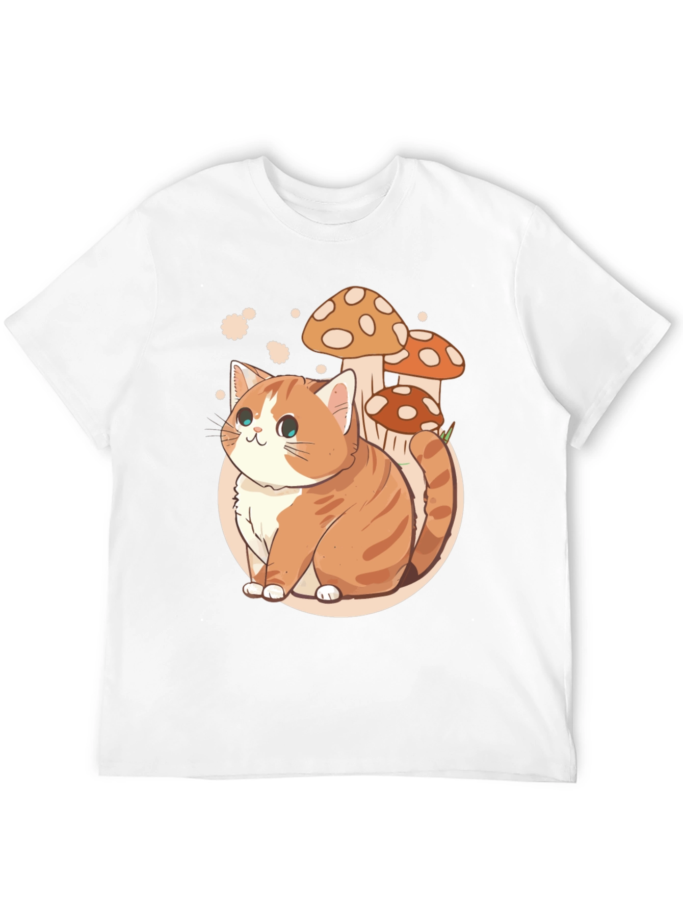 Cat & Mushroom Graphic Tee