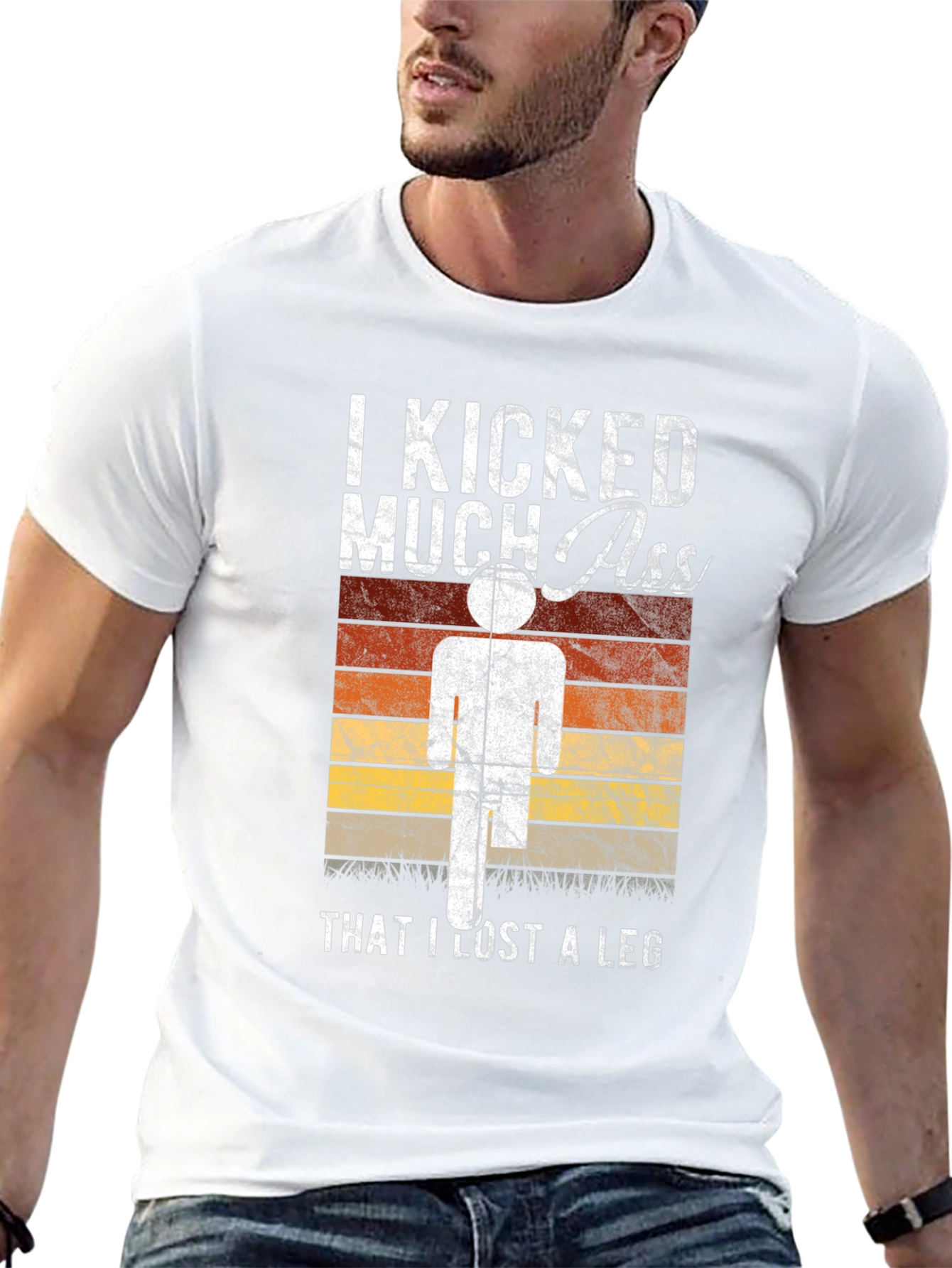 I Kicked Much Ass Lost A Leg T-Shirt