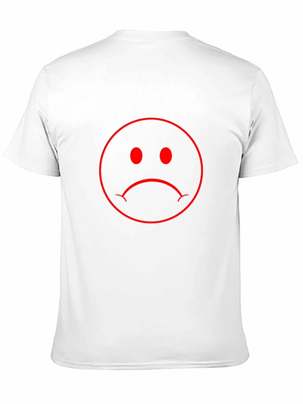 Sad Face Graphic Tee - Mens Black T-Shirt