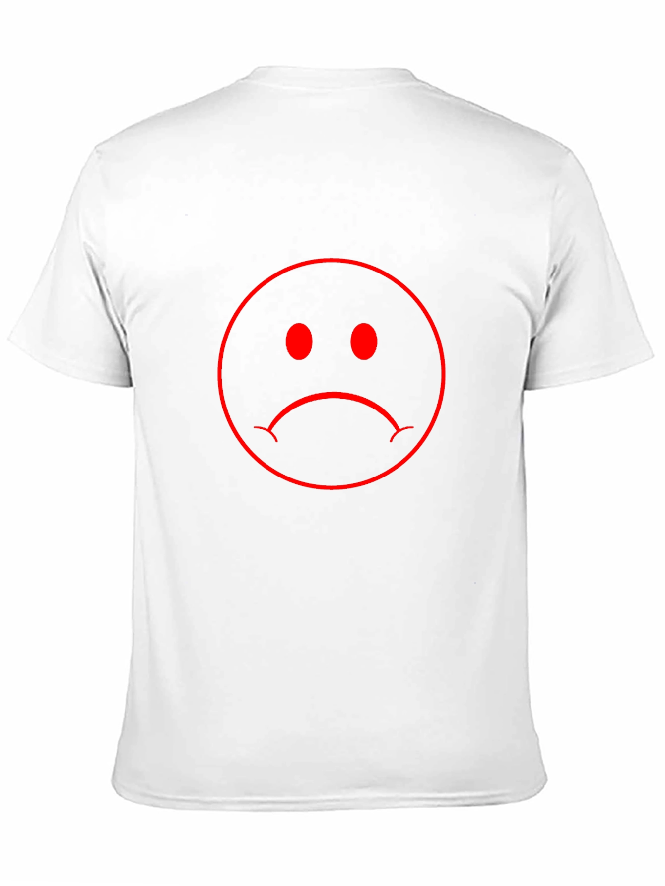 Sad Face Graphic Tee - Mens Black T-Shirt