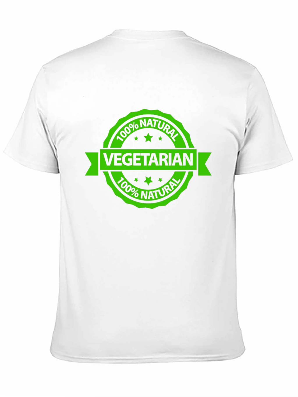 Vegetarian 100% Natural Black T-Shirt