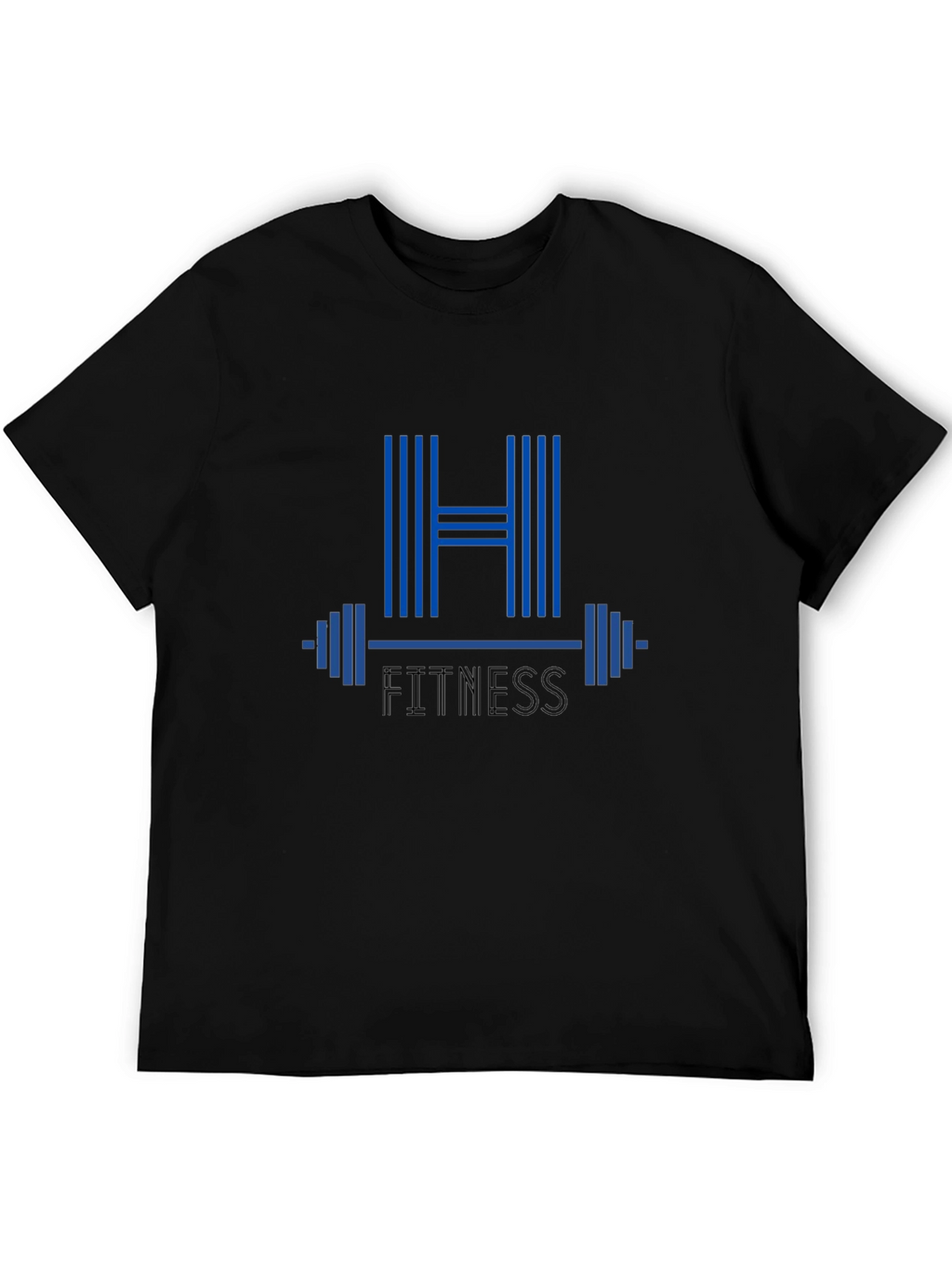 H Fitness Graphic T-Shirt - Black