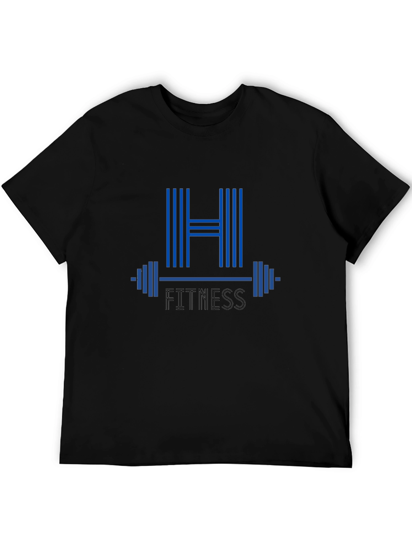 H Fitness Graphic T-Shirt - Black