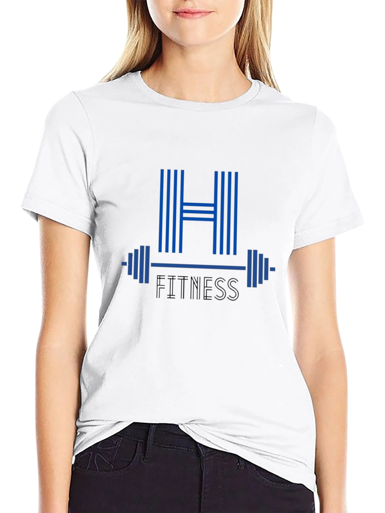 H Fitness Graphic T-Shirt - Black
