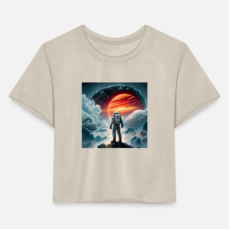 Astronaut looking at the distance