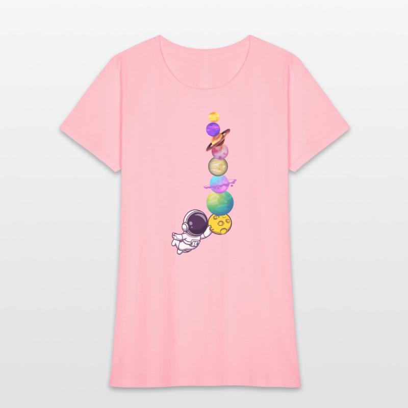 Astronaut und Planet Shirt