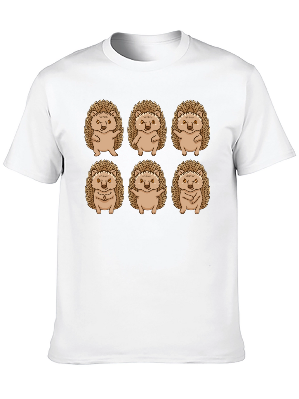 Hedgehog Pose Black T-Shirt