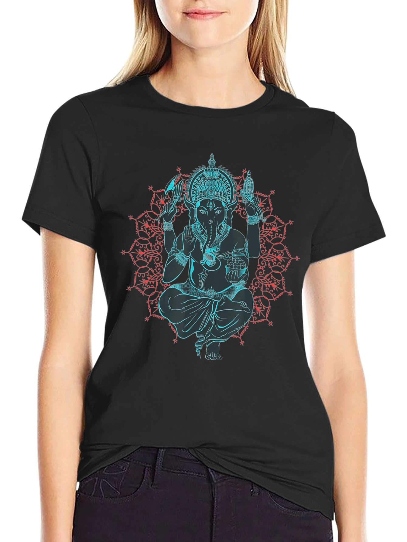 Ganesh Mandala Graphic T-Shirt