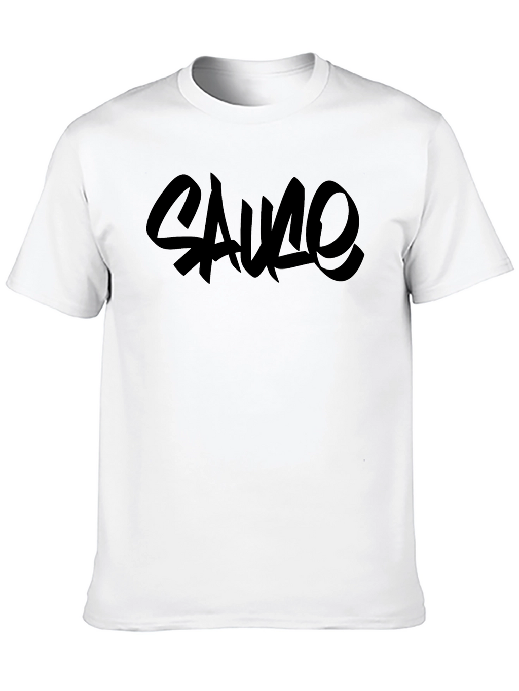 Sauce Graphic Tee - Mens Black Crew Neck T-Shirt