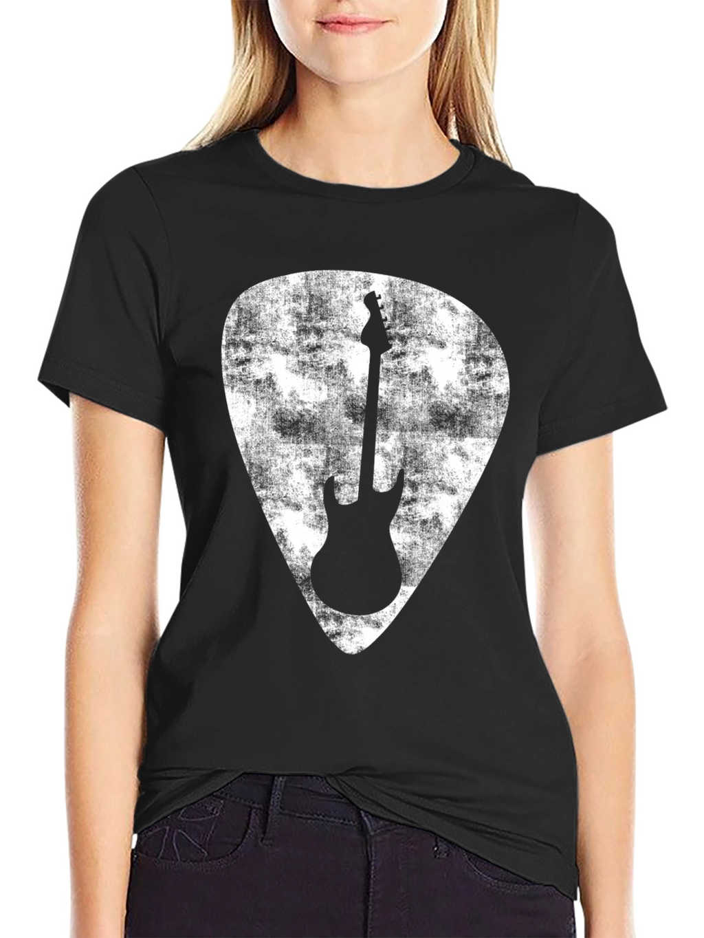 Guitar Pick Graphic Tee - Rock Music T-Shirt