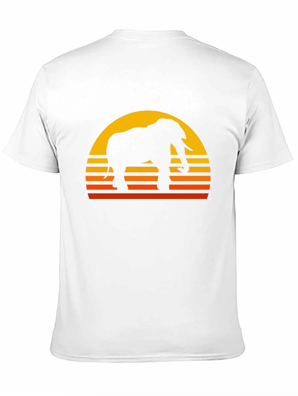 Elephant Sunset Graphic T-Shirt - Classic Black Tee