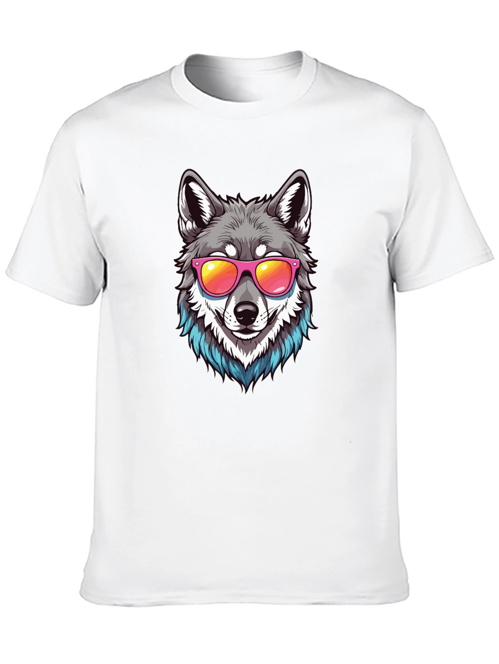 Cool Wolf Graphic Tee - Black T-Shirt