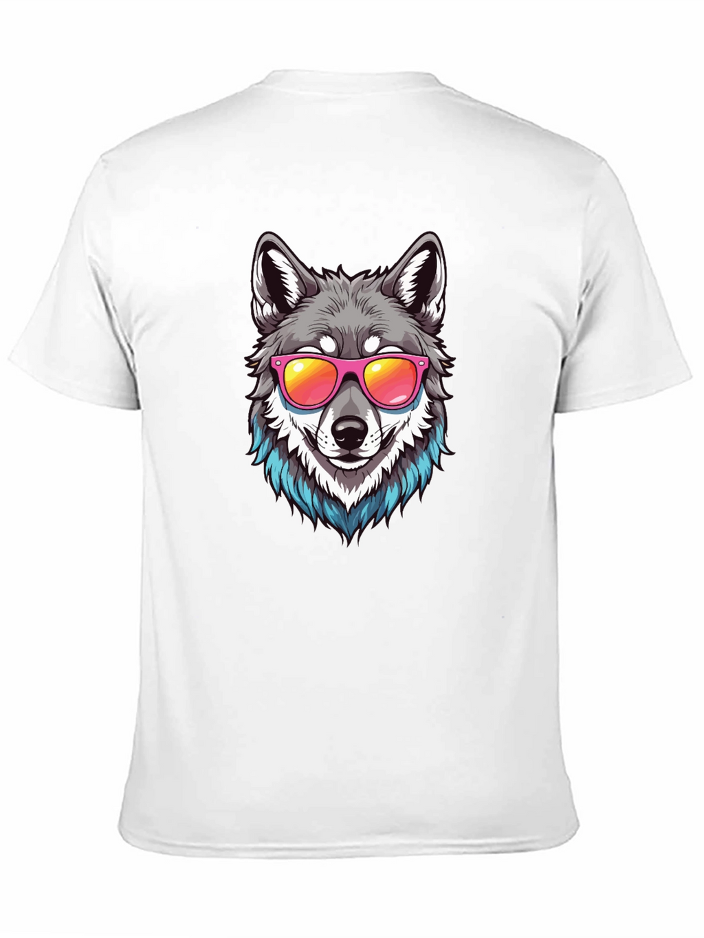 Cool Wolf Graphic Tee - Black T-Shirt