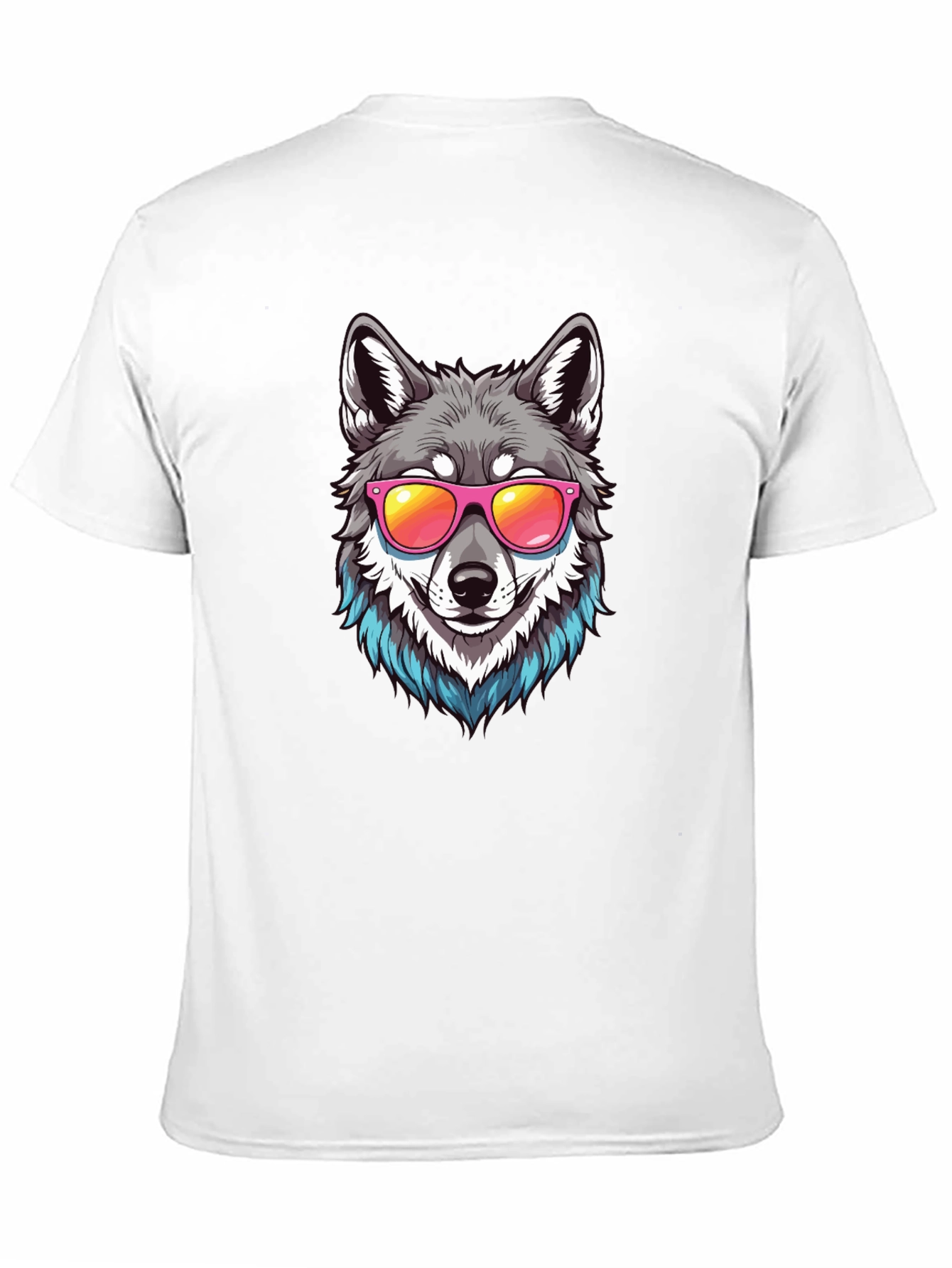 Cool Wolf Graphic Tee - Black T-Shirt