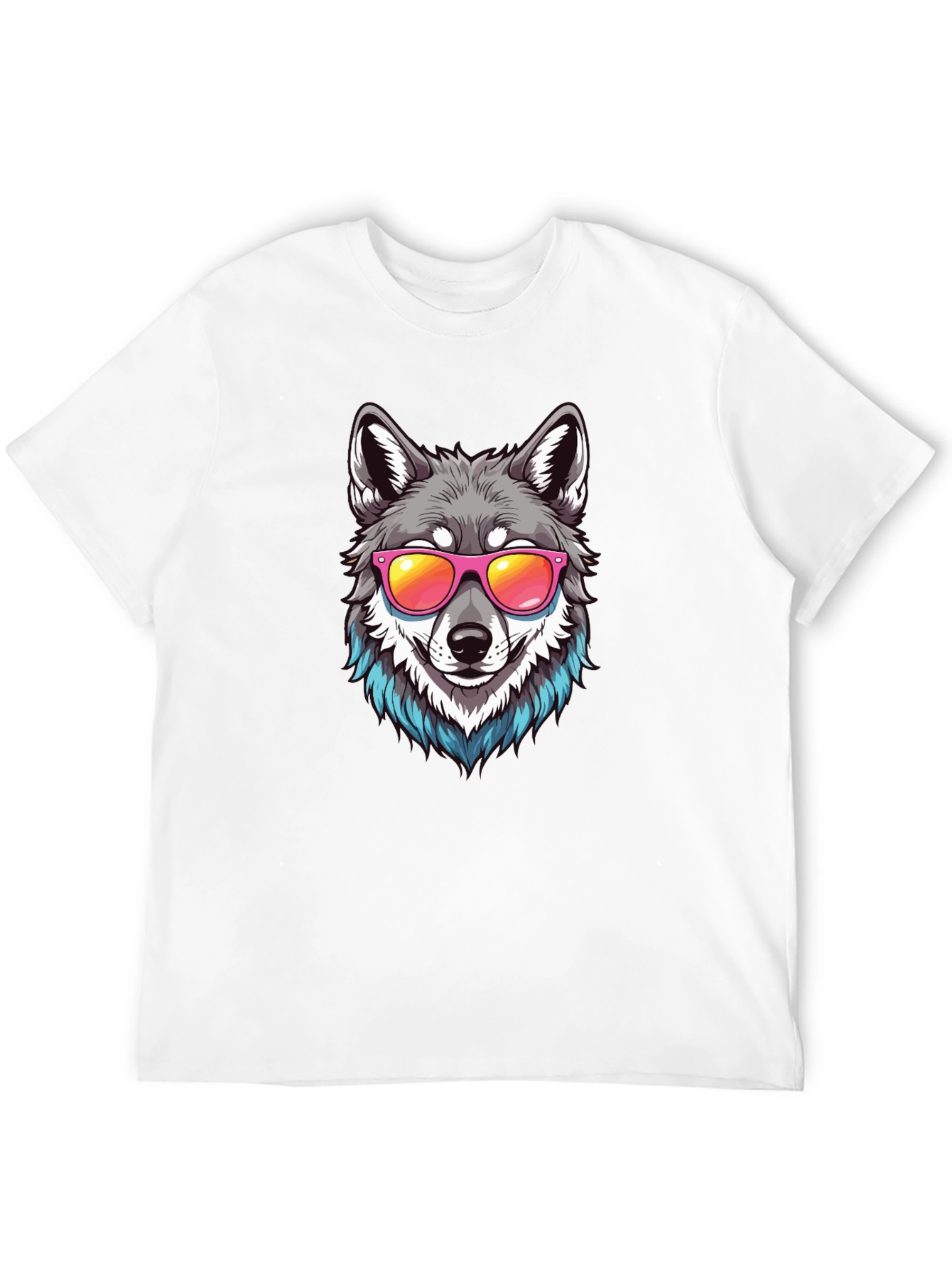 Cool Wolf Graphic Tee - Black T-Shirt