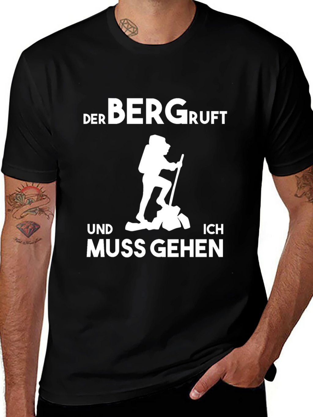 Der Berg Ruft T-Shirt - Hiking Adventure Tee