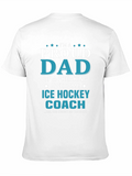 Proud Dad Ice Hockey Coach T-Shirt