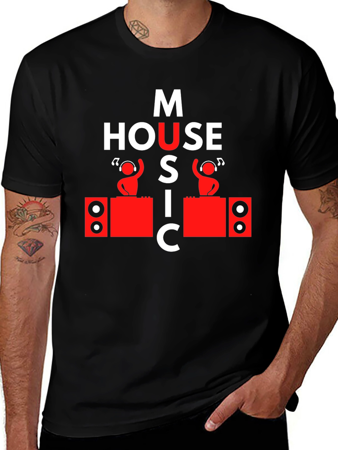 House Music DJ Graphic Tee