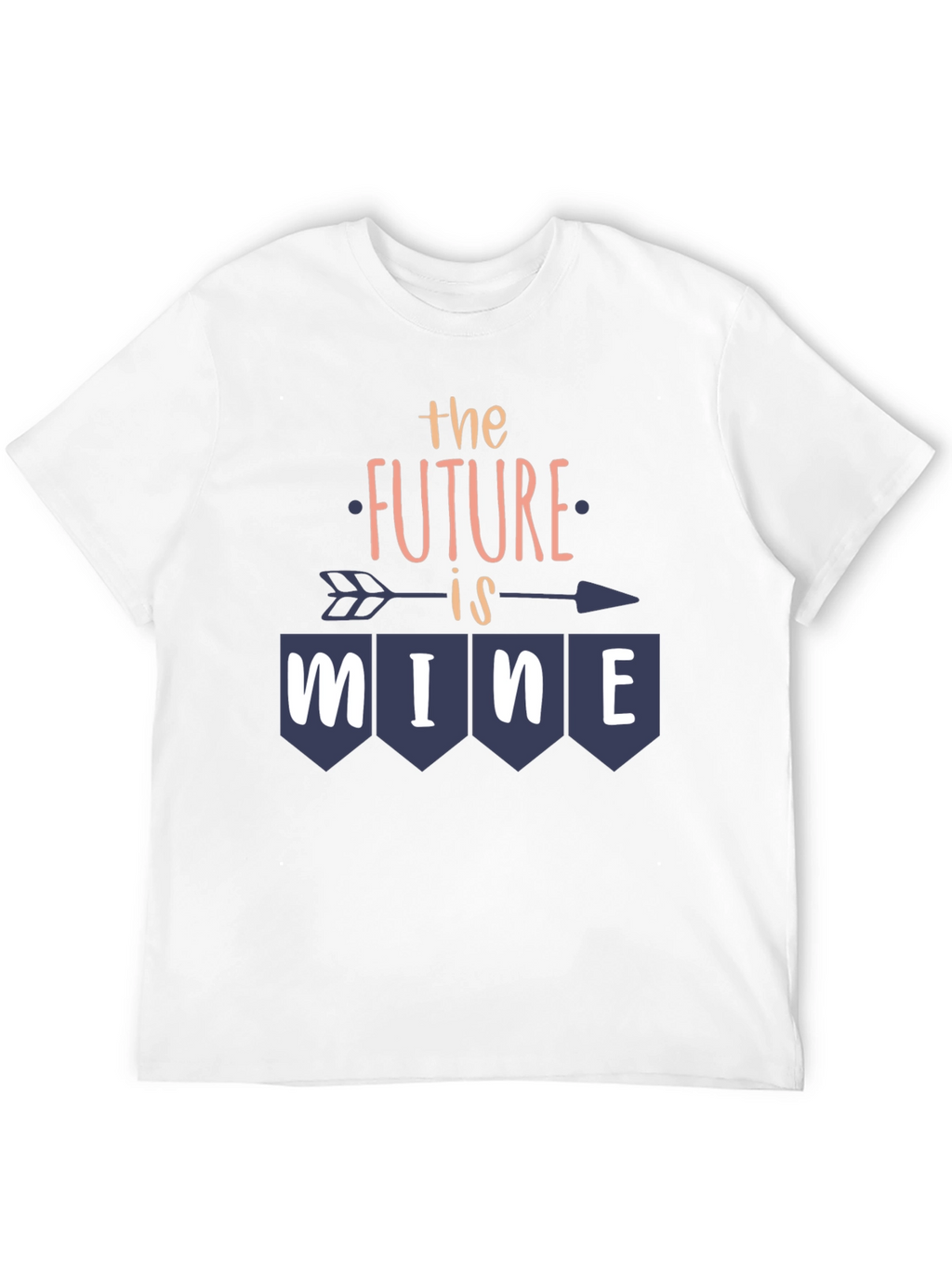 Future is Mine Graphic Tee - Trendy Arrow Design