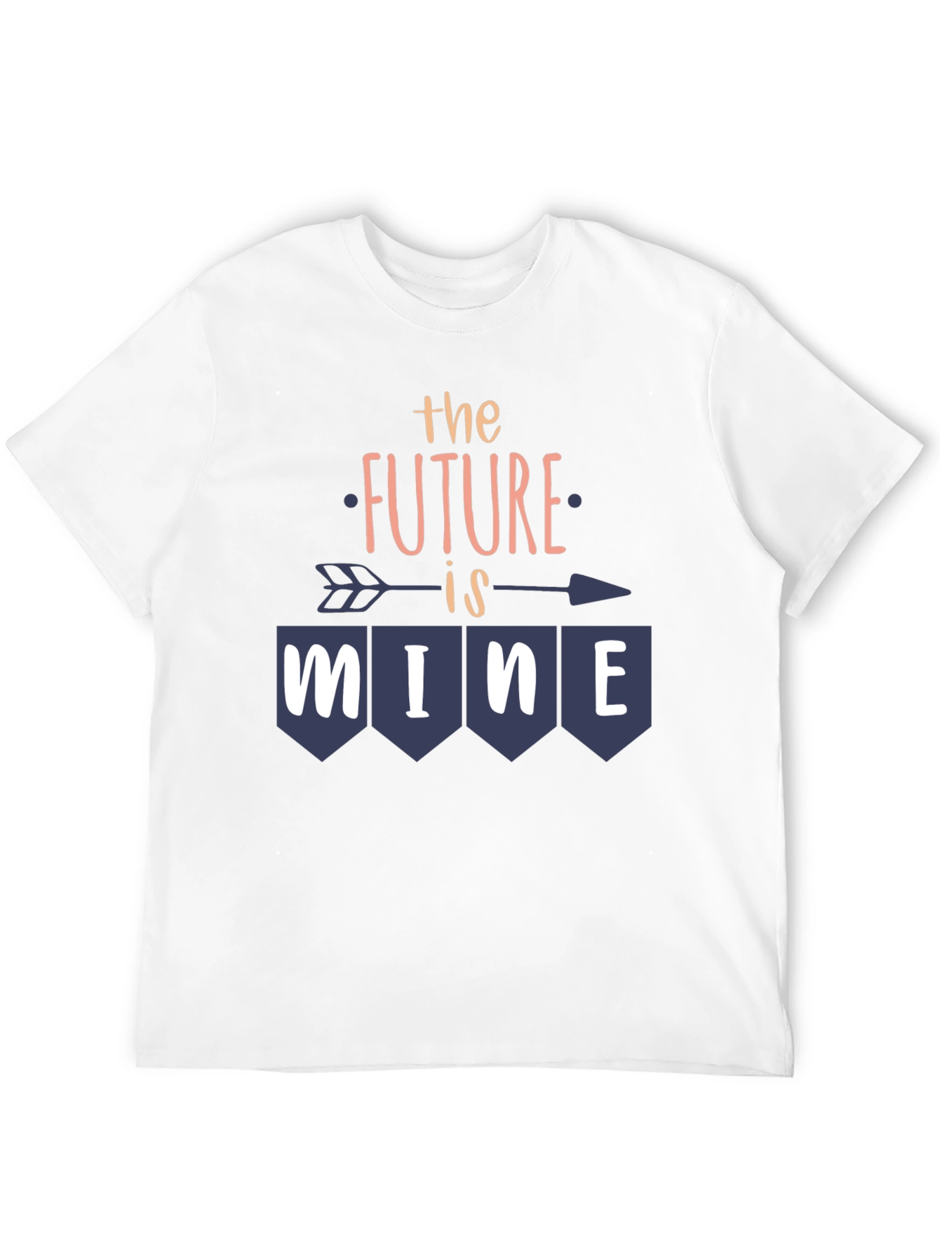Future is Mine Graphic Tee - Trendy Arrow Design