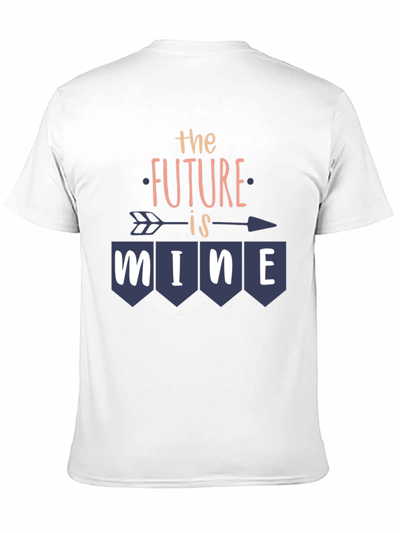 Future is Mine Graphic Tee - Trendy Arrow Design