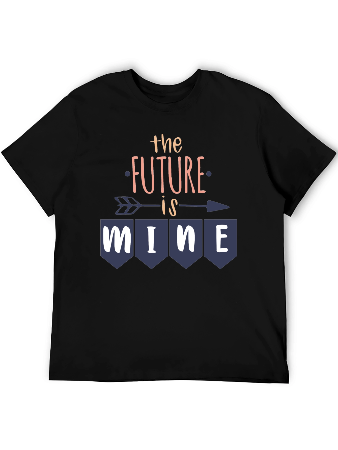 Future is Mine Graphic Tee - Trendy Arrow Design