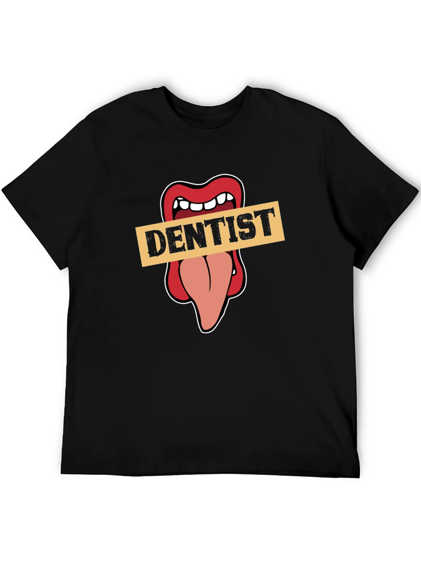 Dentist Tongue Graphic Tee - Funny Dental Humor T-Shirt