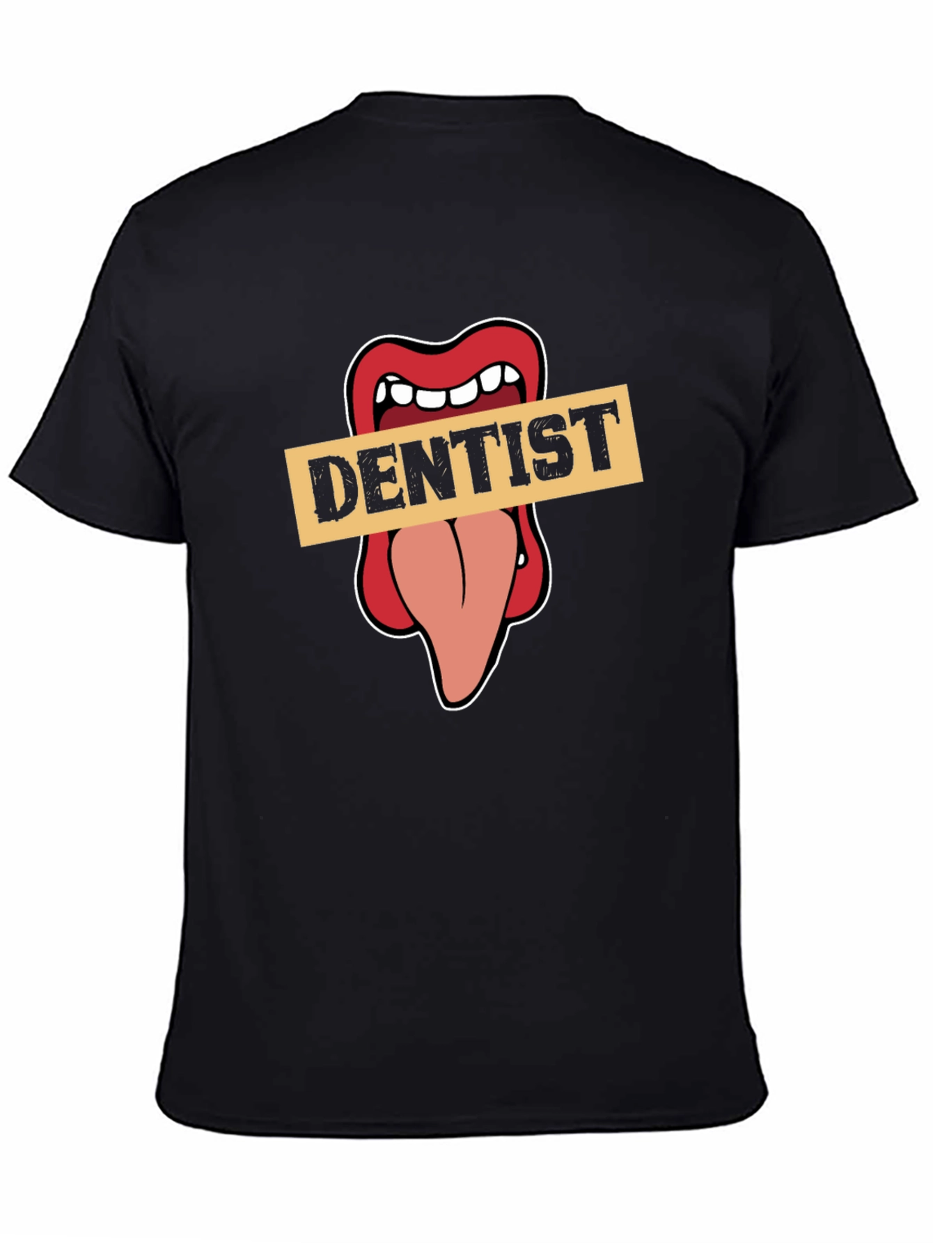 Dentist Tongue Graphic Tee - Funny Dental Humor T-Shirt