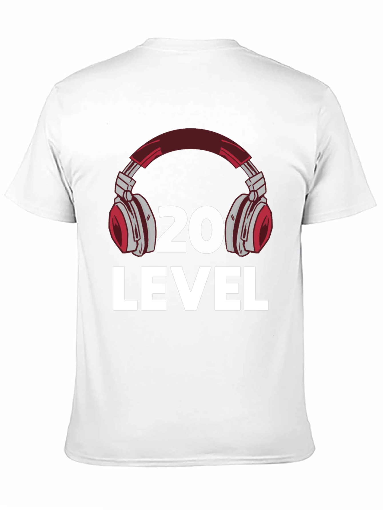Level 20 Headphone Graphic T-Shirt