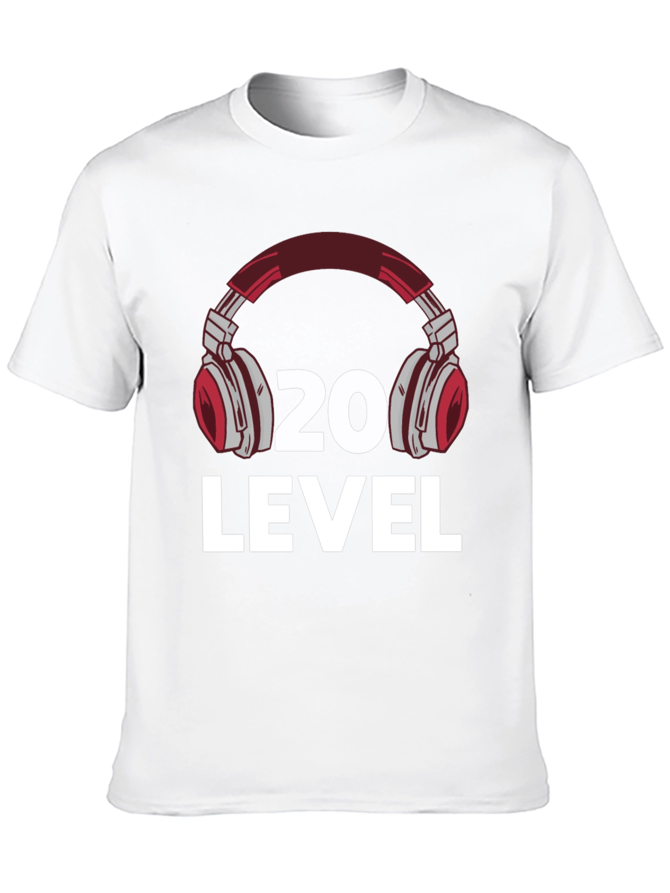 Level 20 Headphone Graphic T-Shirt